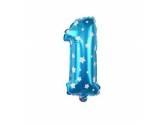 16 inç Rakam Folyo Balon 40 cm, 1 Rakam 16 İnc Mavi Renk Balon 36 Cm