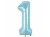 34 inç Rakam Folyo Balon 76 cm, 1 Rakam 34 İnc Mavi Renk Balon 76 Cm