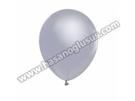 12 İnç Gümüş Pastel Balon