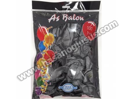 12 İnç Metalik Gümüş Balon