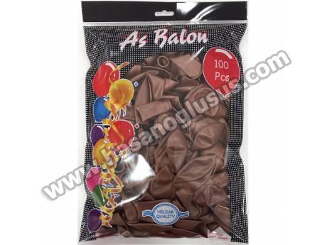 12 İnç Metalik Kahverengi Balon