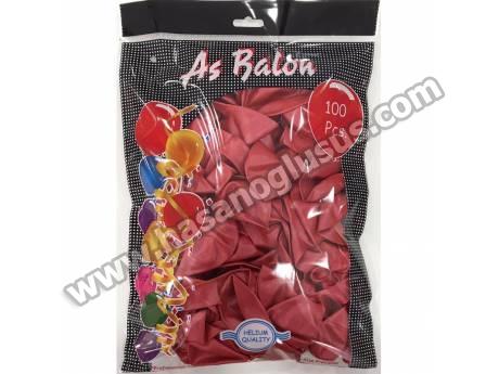 12 İnç Metalik Kırmızı Balon
