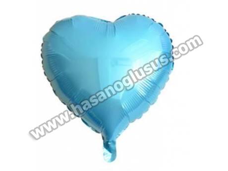 18 İnc kalp Açık Mavi Renk Balon