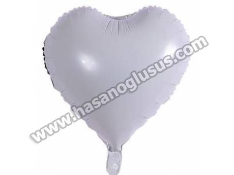 18 İnc kalp Beyaz Renk Balon