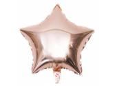 Kalp Ve Yıldız Balonlar, 18 İnc Yıldız Rosegold Renk Balon
