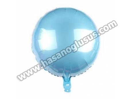 18 İnc Yuvarlak Açık Mavi Renk Balon