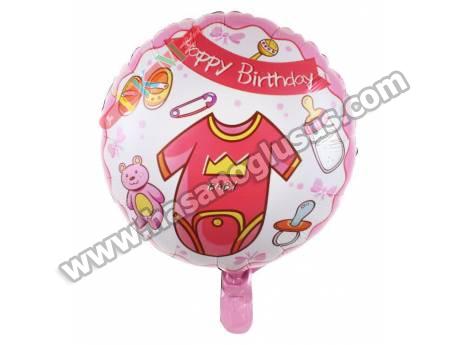 18 İnc Yuvarlak Baby Pembe Renk Balon