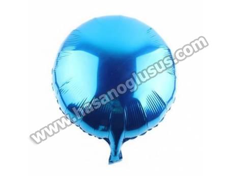 18 İnc Yuvarlak Mavi Renk Balon