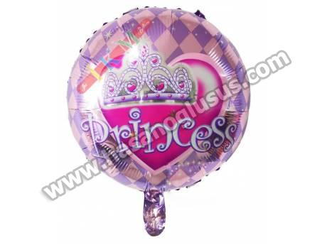 18 İnc Yuvarlak Princess Folyo Balon