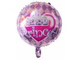 Karakterli Folyo Balonlar, 18 İnc Yuvarlak Princess Folyo Balon