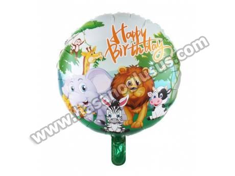 18 İnc Yuvarlak Safari Folyo Balon