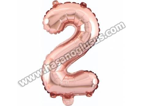 2 Rakam 34 İnc Rosegold Renk Balon 76 Cm