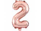 34 inç Rakam Folyo Balon 76 cm, 2 Rakam 34 İnc Rosegold Renk Balon 76 Cm