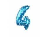 16 inç Rakam Folyo Balon 40 cm, 4 Rakam 16 İnc Mavi Renk Balon 36 Cm