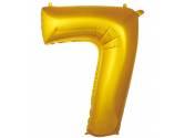 16 inç Rakam Folyo Balon 40 cm, 7 Rakam 16 İnc Gold Renk Balon 36 Cm