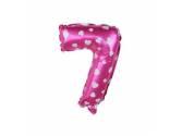 16 inç Rakam Folyo Balon 40 cm, 7 Rakam 16 İnc Pembe Renk Balon 36 Cm