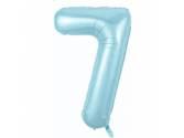 34 inç Rakam Folyo Balon 76 cm, 7 Rakam 34 İnc Mavi Renk Balon 76 Cm