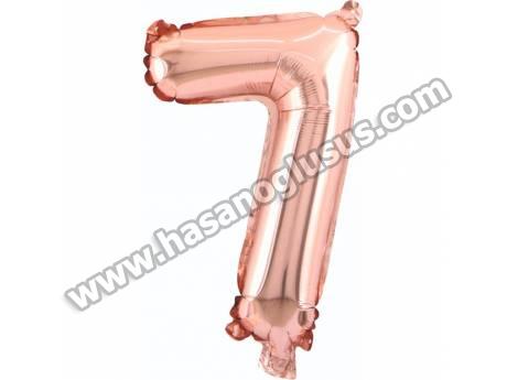 7 Rakam 34 İnc Rosegold Renk Balon 76 Cm