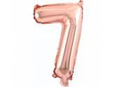 34 inç Rakam Folyo Balon 76 cm, 7 Rakam 34 İnc Rosegold Renk Balon 76 Cm