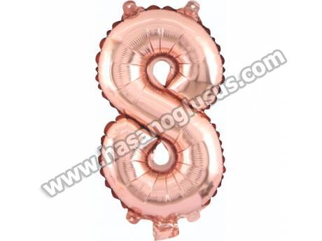 8 Rakam 34 İnc Rosegold Renk Balon 76 Cm