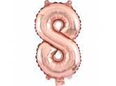 34 inç Rakam Folyo Balon 76 cm, 8 Rakam 34 İnc Rosegold Renk Balon 76 Cm