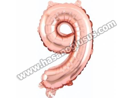 9 Rakam 34 İnc Rosegold Renk Balon 76 Cm