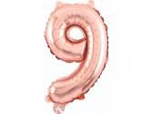 34 inç Rakam Folyo Balon 76 cm, 9 Rakam 34 İnc Rosegold Renk Balon 76 Cm
