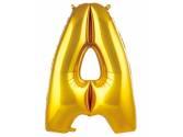 40 inç Harf Folyo Balon 100 cm, A Harf 40 İnc Gold Renk Balon 100 Cm