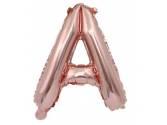 40 inç Harf Folyo Balon 100 cm, A Harf 40 İnc Rosegold Renk Balon 100 Cm