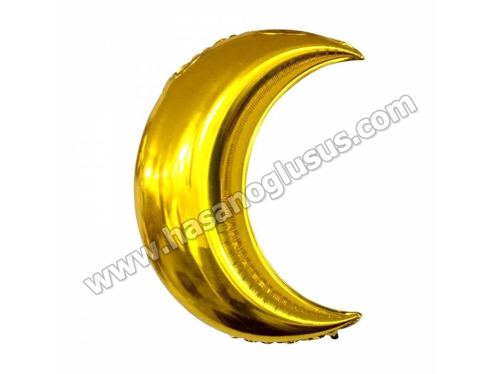 Karakterli Folyo Balonlar, Ay Gold Renk Folyo Balon