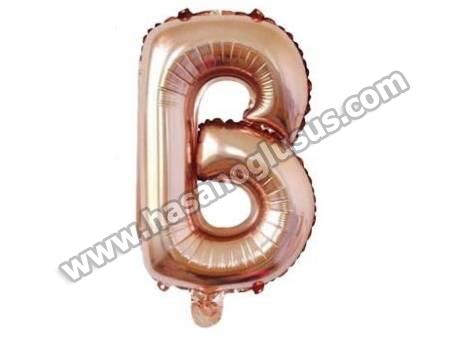 B Harf 40 İnc Rosegold Renk Balon 100 Cm