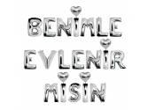 Set Balonlar, Benimle Evlenirmisin Gümüş Set Balon
