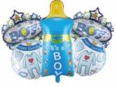 Set Balonlar, Biberon Mavi 5 li Set Balon