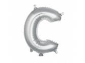 16 inç Harf Folyo Balon 40 cm, C Harf 16 İnc Gümüş Renk Balon 36 Cm