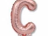 40 inç Harf Folyo Balon 100 cm, C Harf 40 İnc Rosegold Renk Balon 100 Cm