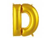 34 inç Harf Folyo Balon 76 cm, D Harf 34 İnc Gold Renk Balon 76 Cm