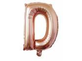40 inç Harf Folyo Balon 100 cm, D Harf 40 İnc Rosegold Renk Balon 100 Cm