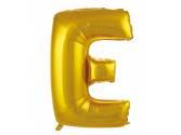 40 inç Harf Folyo Balon 100 cm, E Harf 40 İnc Gold Renk Balon 100 Cm