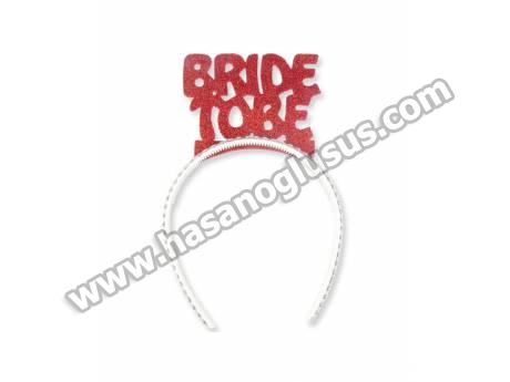 Eva Taç Simli Bride To Be Kırmızı