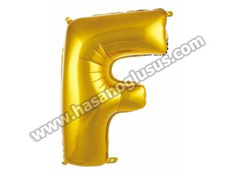 F Harf 40 İnc Gold Renk Balon 100 Cm