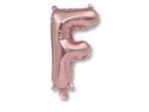 40 inç Harf Folyo Balon 100 cm, F Harf 40 İnc Rosegold Renk Balon 100 Cm