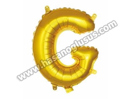 G Harf 16 İnc Gold Renk Balon 36 Cm