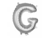 16 inç Harf Folyo Balon 40 cm, G Harf 16 İnc Gümüş Renk Balon 36 Cm