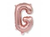 40 inç Harf Folyo Balon 100 cm, G Harf 40 İnc Rosegold Renk Balon 100 Cm