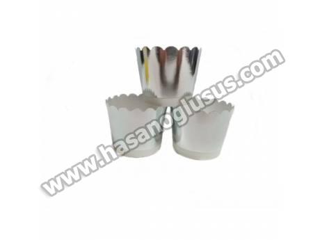 Gümüş Cupcake Muffin Kabı 12 Adet