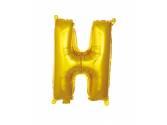 16 inç Harf Folyo Balon 40 cm, H Harf 16 İnc Gold Renk Balon 36 Cm