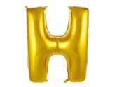 34 inç Harf Folyo Balon 76 cm, H Harf 34 İnc Gold Renk Balon 76 Cm