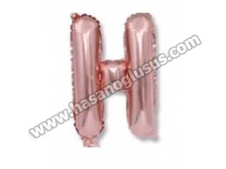 H Harf 40 İnc Rosegold Renk Balon 100 Cm