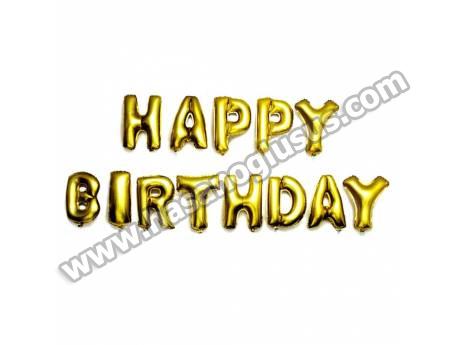 Happy Birthday Gold Set Balon