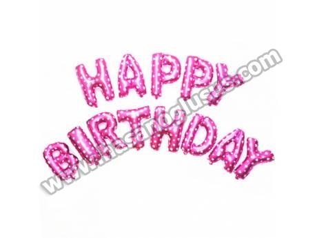 Happy Birthday Pembe Set Balon